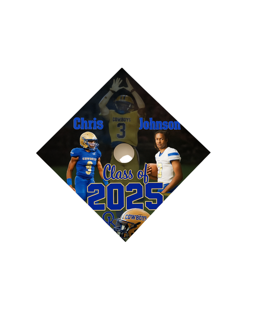 Custom Sublimated Grad hat Topper